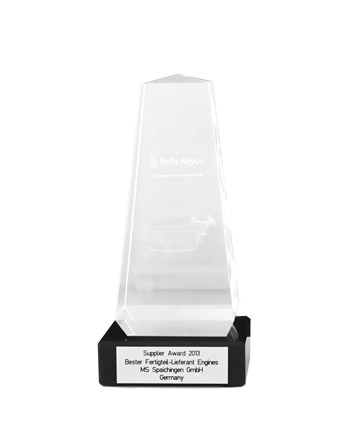 MTU Supplier Award von 2013 für die MS Powertrain Technologie GmbH.